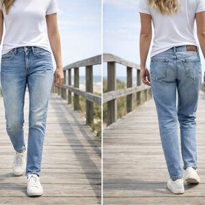 Frye - Cassidy Style Light Blue Straight Leg Jeans